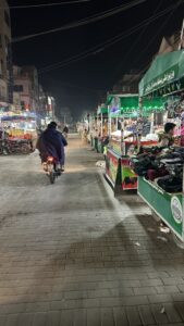 A Night View Of Main Bazar Toba Tek Singh